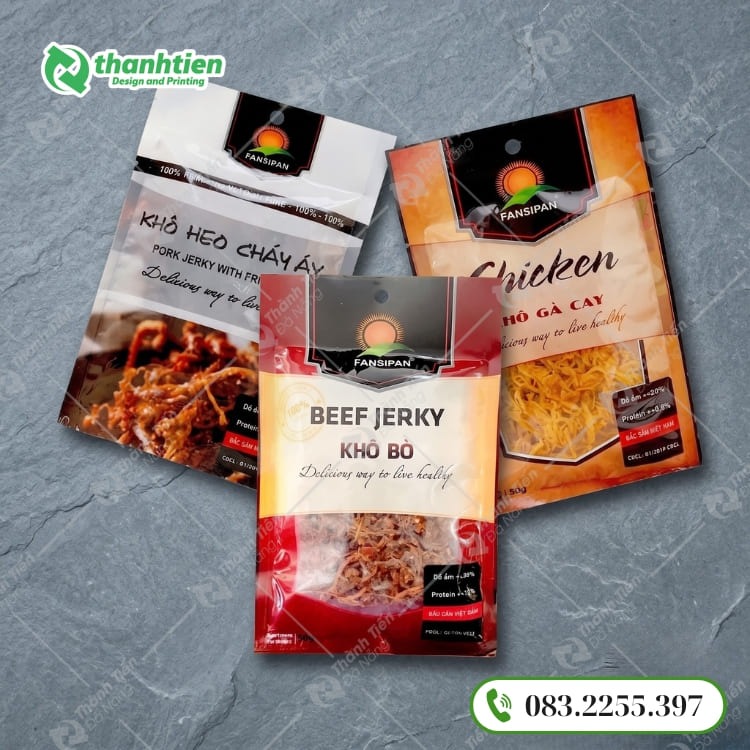 Bao bì khô heo giá sỉ, in đẹp
