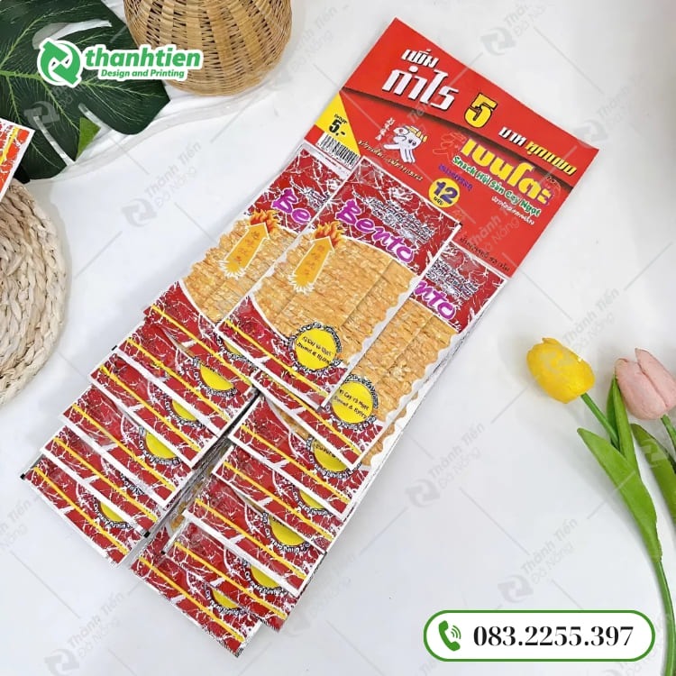 Bao bì khô mực đẹp, an toàn thực phẩm