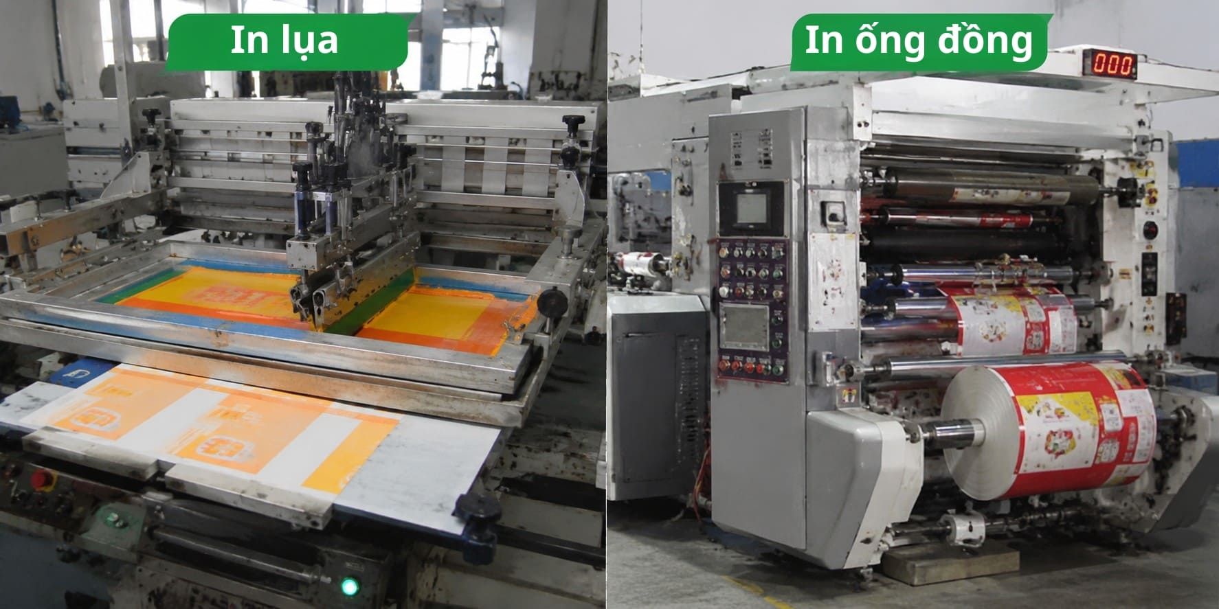 Công nghệ in túi đựng khô heo tại xưởng Thành Tiến 