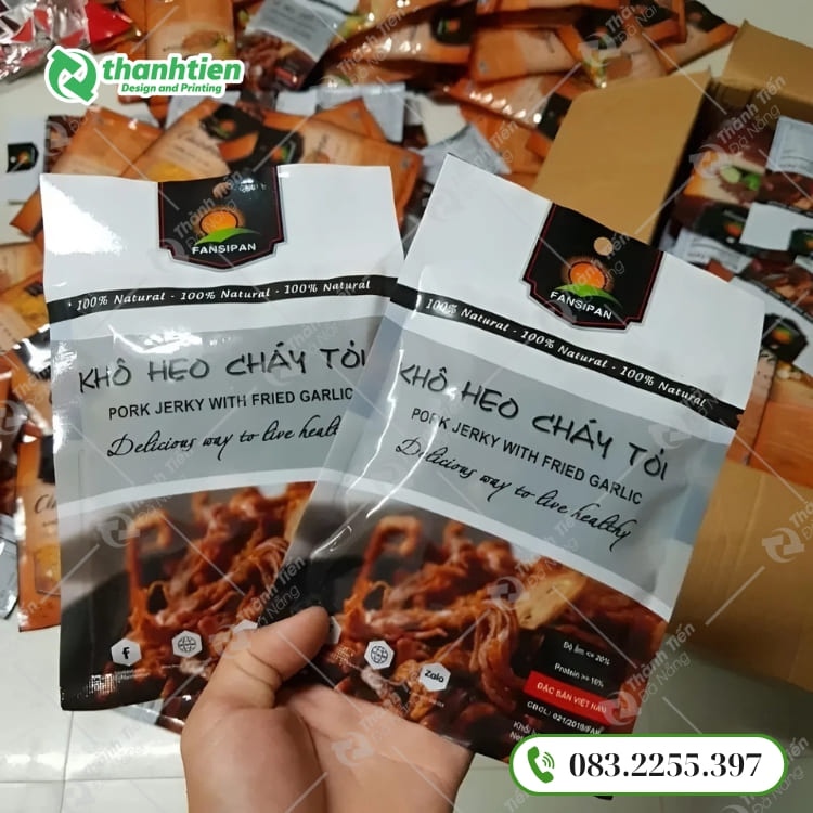 Túi đựng khô heo ép 3 biên 