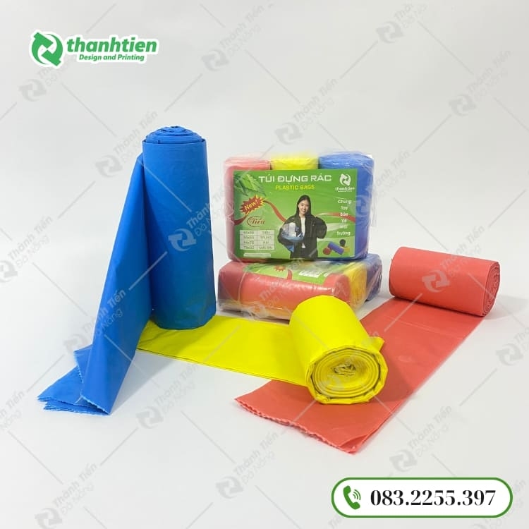 Túi đựng rác 3 màu phù hợp cho việc phân loại rác thải