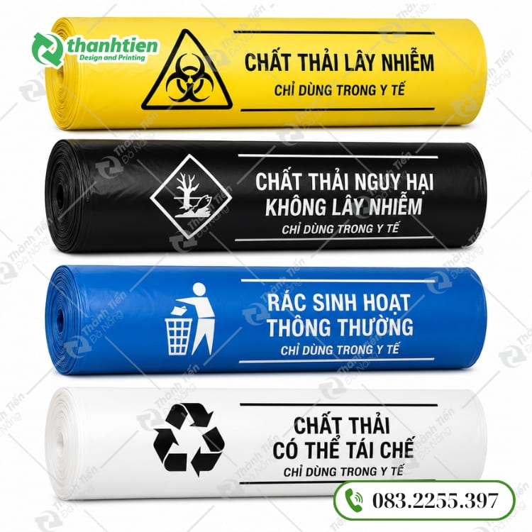 Túi đựng rác phân loại dùng trong y tế