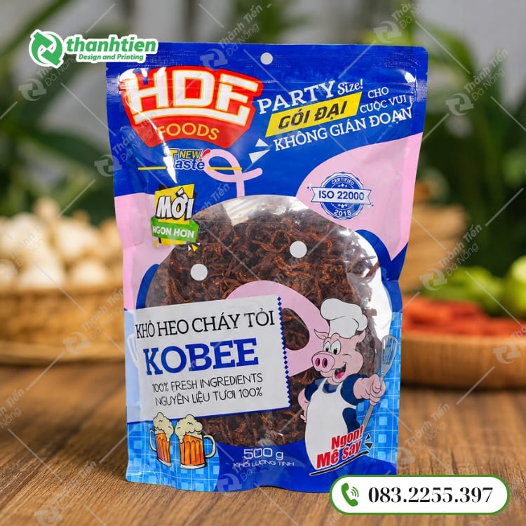 Túi màng ghép đựng khô heo chất lượng cao 