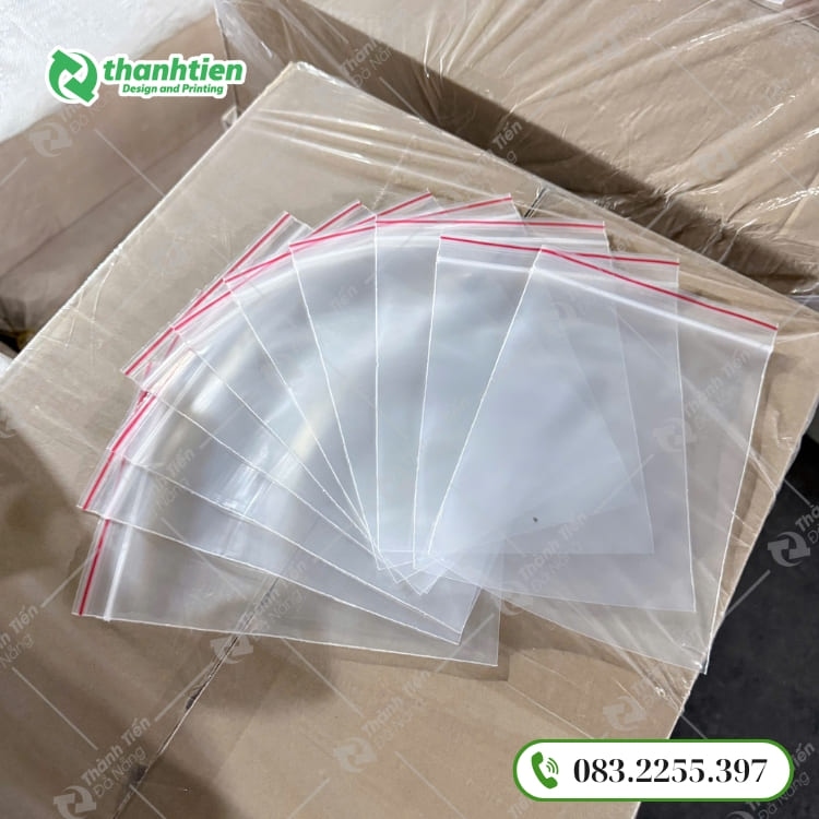 Túi ziper chỉ đỏ, phân phối sỉ lẻ tại Đà Nẵng