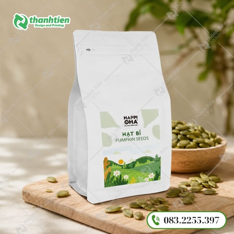 Bao bì 8 cạnh đựng hạt dinh dưỡng cao cấp