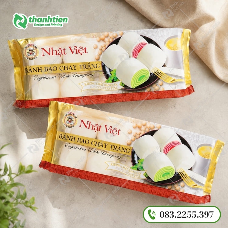 Bao bì bánh bao chay, chất liệu an toàn
