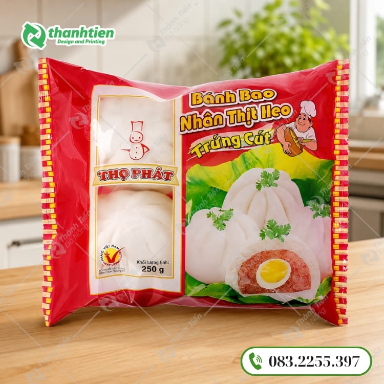 Bao bì bánh bao đẹp, in theo yêu cầu riêng