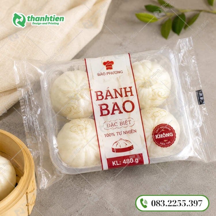 Bao bì bánh bao giá rẻ, thiết kế đẹp