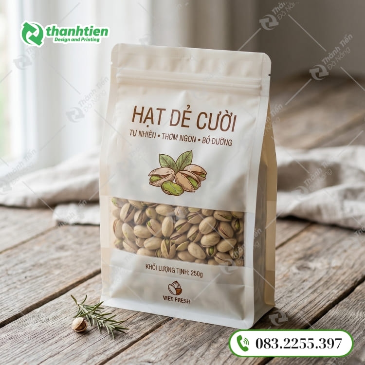Bao bì đóng gói hạt dẻ cao cấp