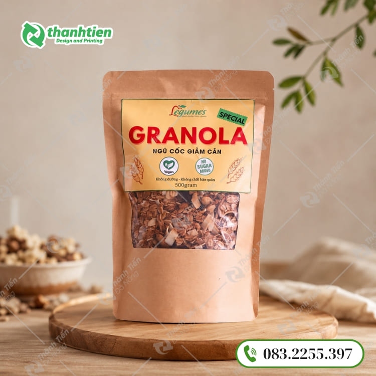 Bao bì giấy đựng hạt dinh dưỡng an toàn