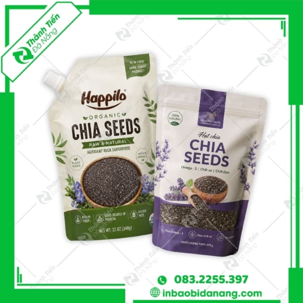 Bao Bì Hạt Chia Giá Sỉ, In Đẹp - Chống Ẩm Tối Ưu