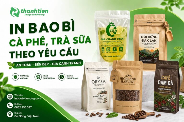 Cung cấp các loại bao bì cà phê, trà sữa giá rẻ