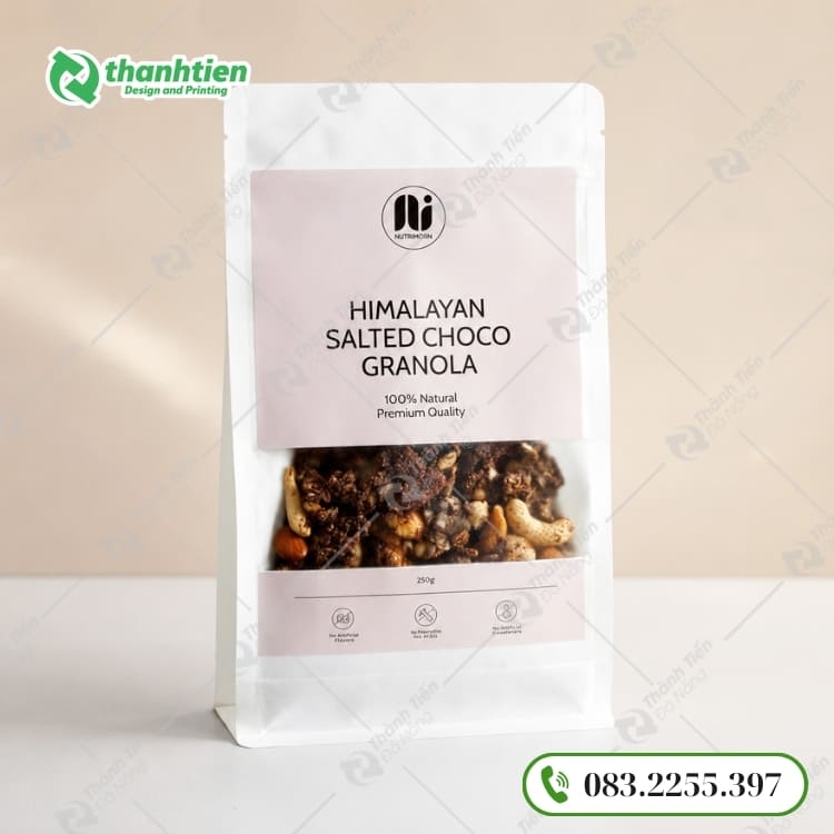 Túi 8 cạnh đáy bằng đựng hạt dinh dưỡng