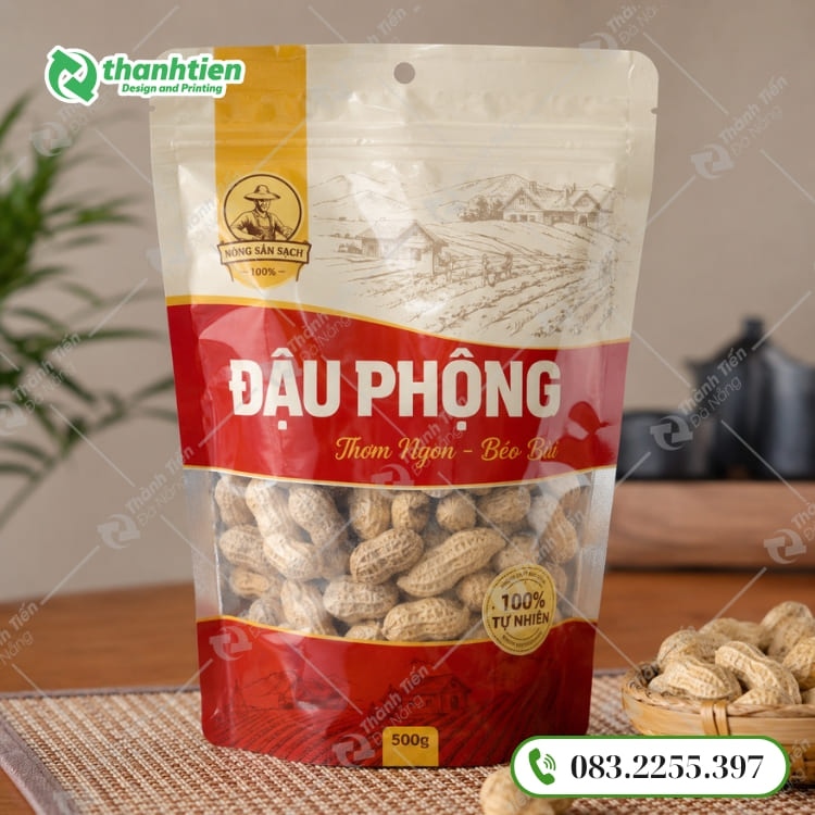 Túi màng ghép đựng đậu phộng cao cấp