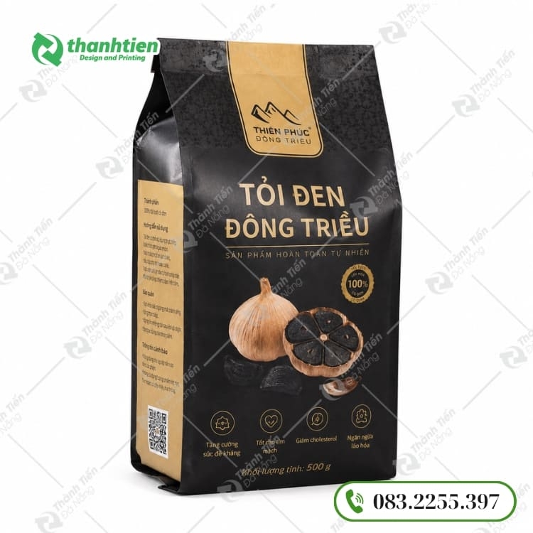 Túi xếp hông đựng tỏi đen