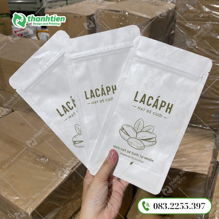 Túi zip 8 cạnh đựng hạt dẻ cười