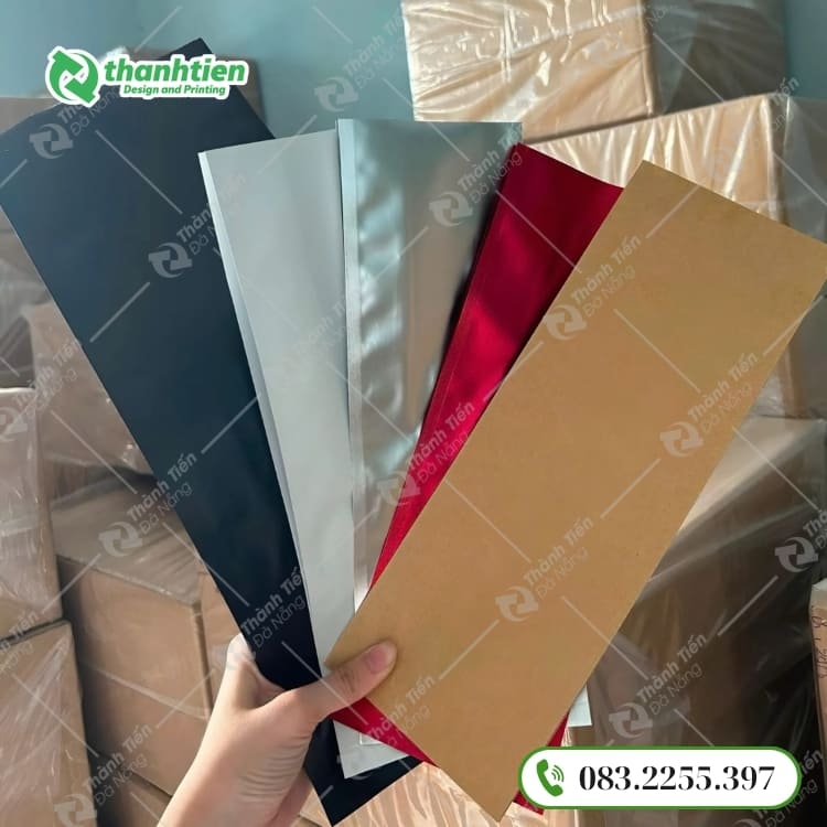 Đa dạng màu sắc túi hàn nhiệt 4 cạnh