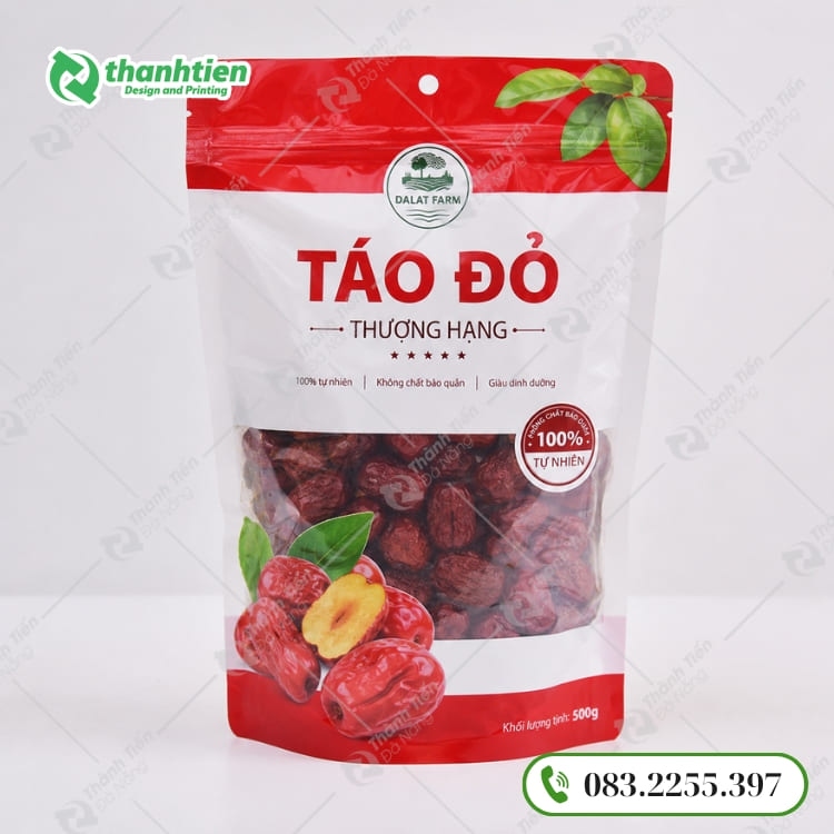 In bao bì táo đỏ theo yêu cầu tại Đà Nẵng