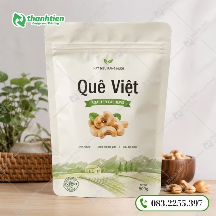 Thiết kế và in túi zip sữa theo yêu cầu