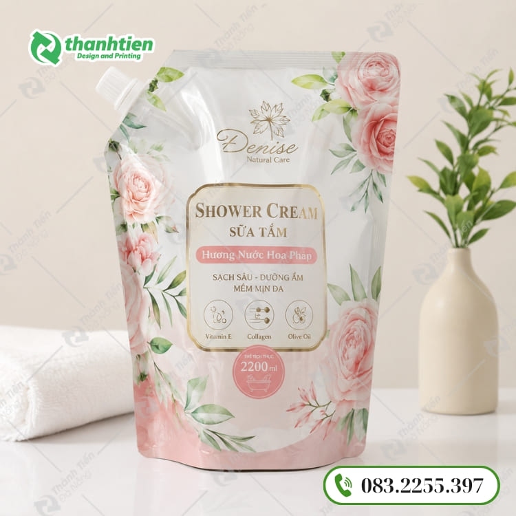 Túi có vòi đựng sữa tắm