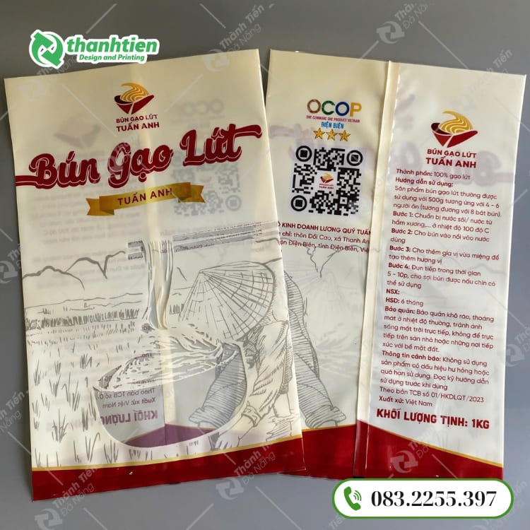 Túi hàn lưng giữa đựng thực phẩm, thiết kế đẹp, bảo quản tốt 