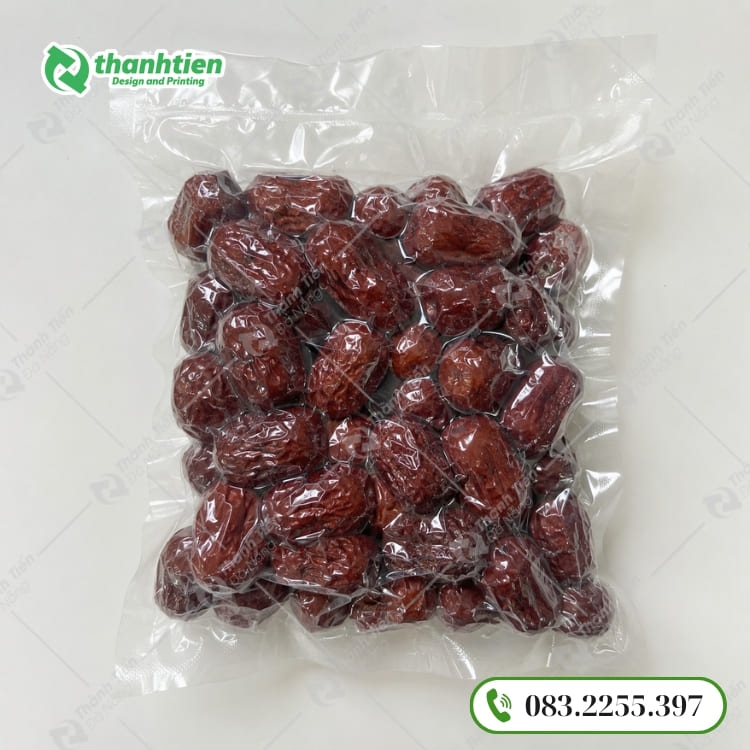 Túi hút chân không đựng táo đỏ