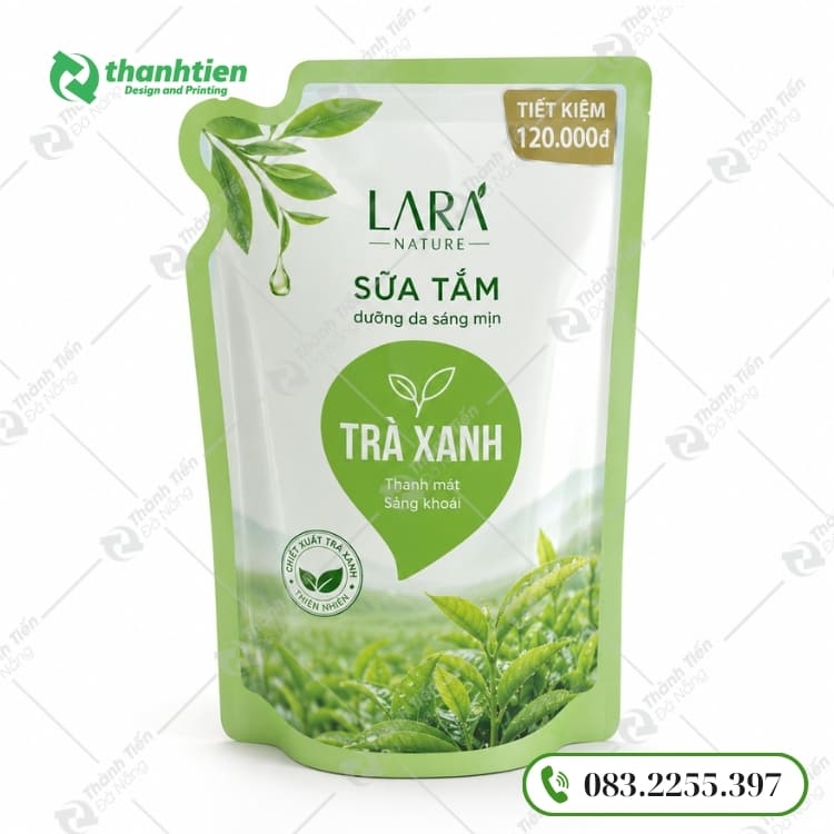 Túi refill đựng rữa tăm in ấn đẹp