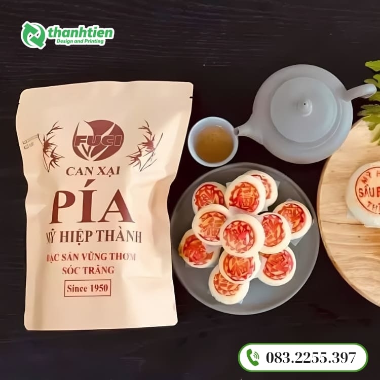 Mẫu túi zip đựng bánh pía tiện lợi