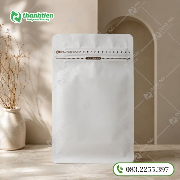 Túi zip sữa đáy vuông