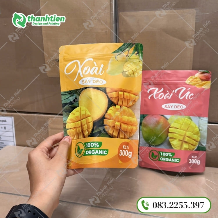 Túi zipper đẹp, thiết kế tiện lợi 