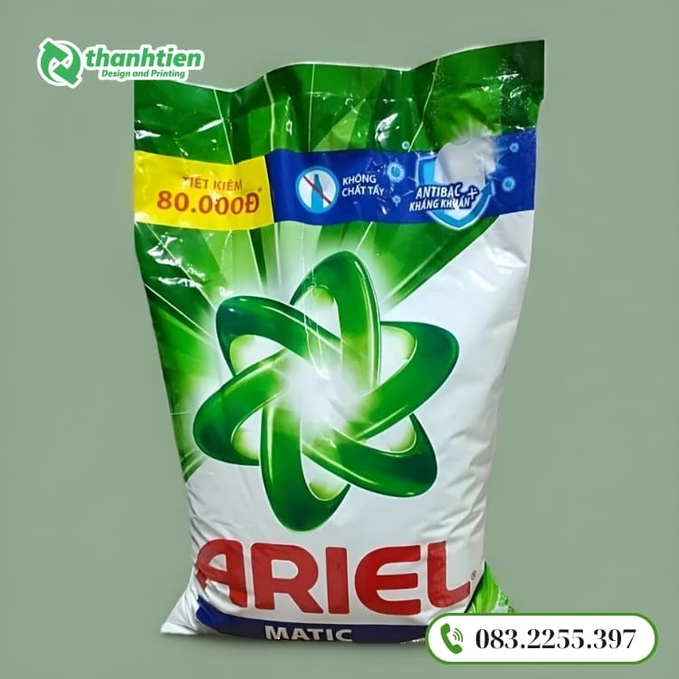 Bao bì đựng bột giặt thiết kế đẹp