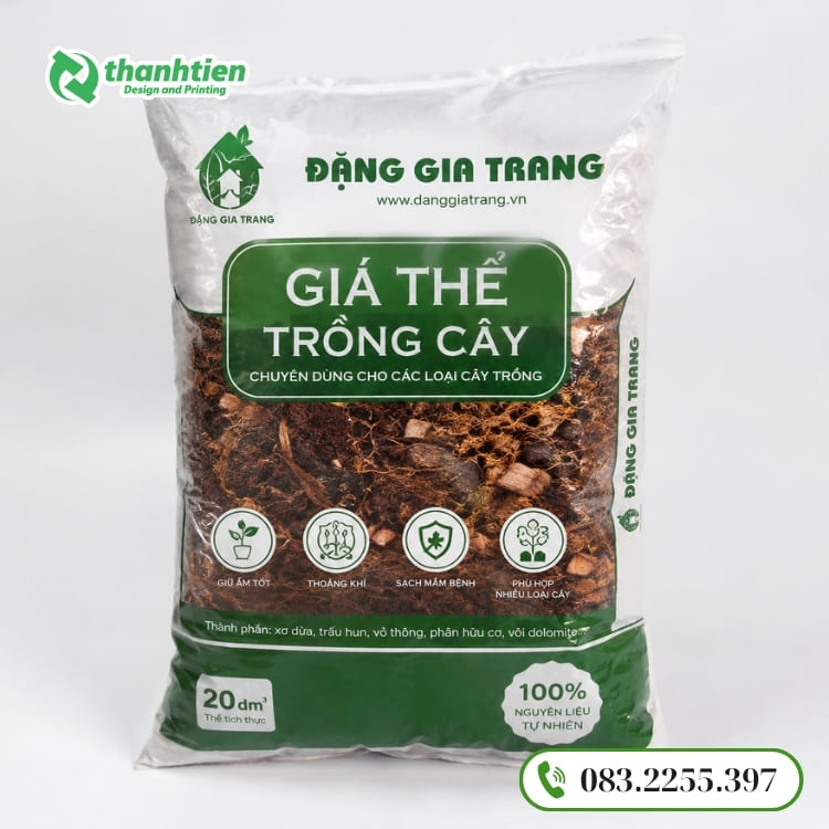 Bao bì đóng gói giá thể trồng cây