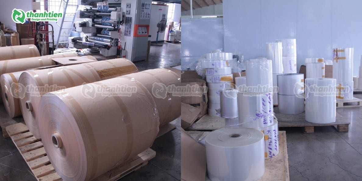 Kho lưu trữ nguyên vật liệu tại Bao Bì Thành Tiến Đà Nẵng