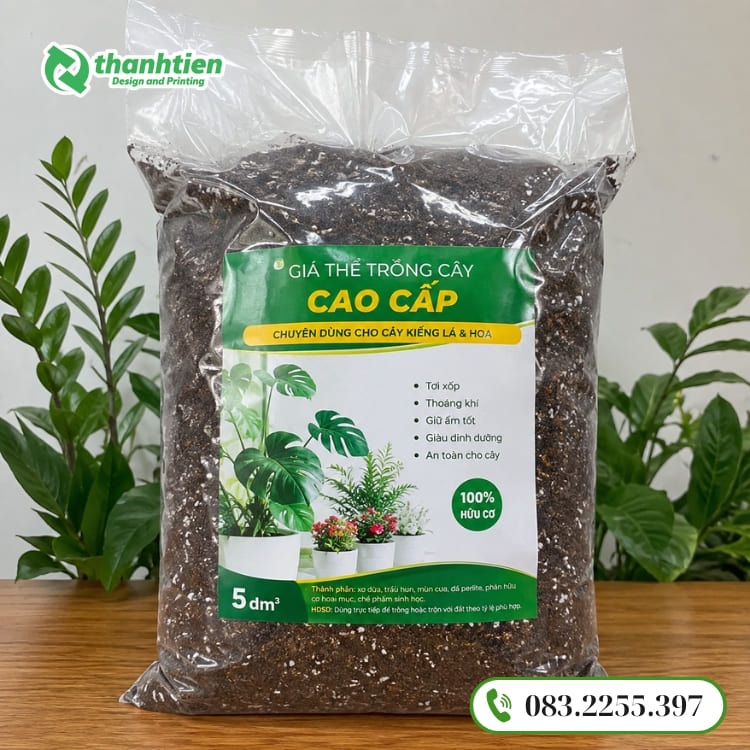 Túi PE đựng giá thể
