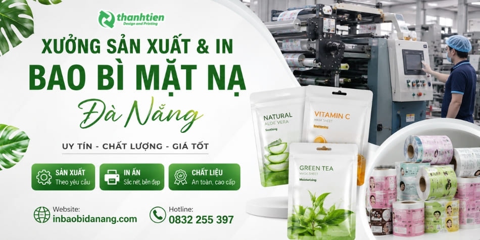 Xưởng sản xuất và in bao bì mặt nạ tại Đà Nẵng