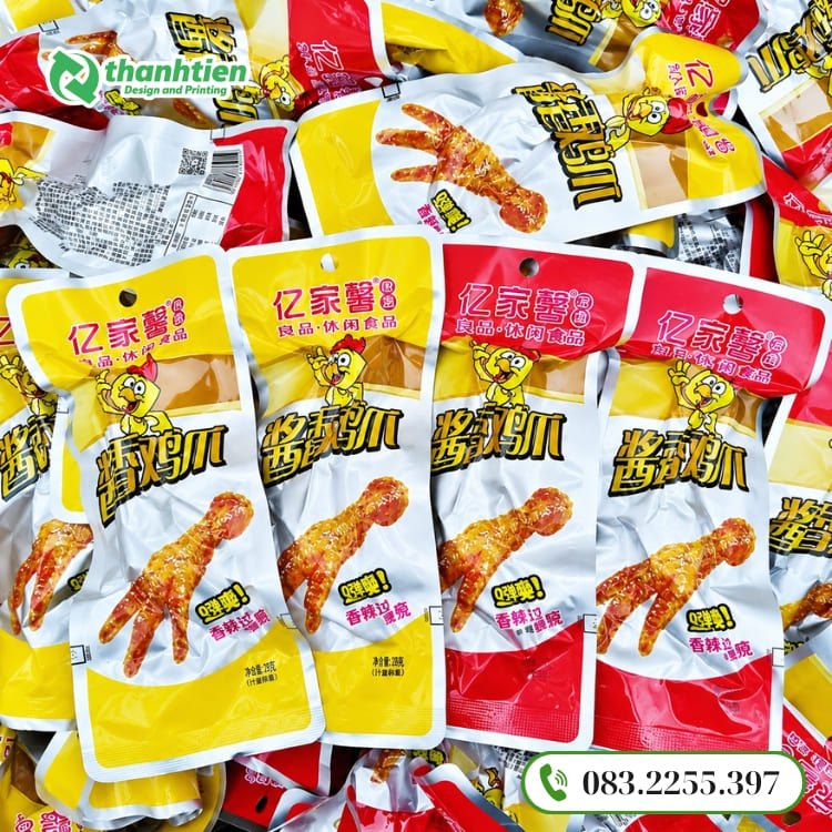 Bao bì chân gà in theo yêu cầu
