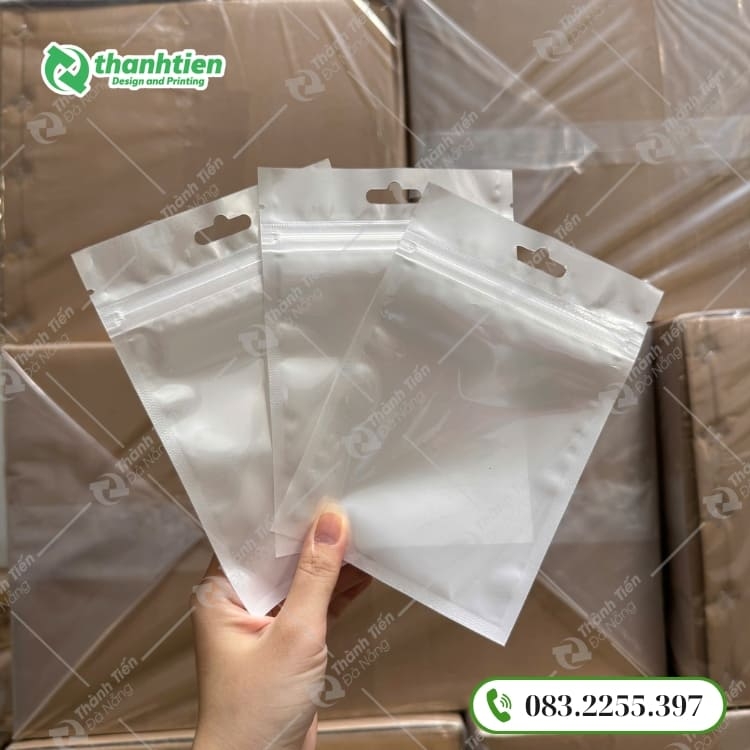 Túi zip 3 biên ghép màng bạc