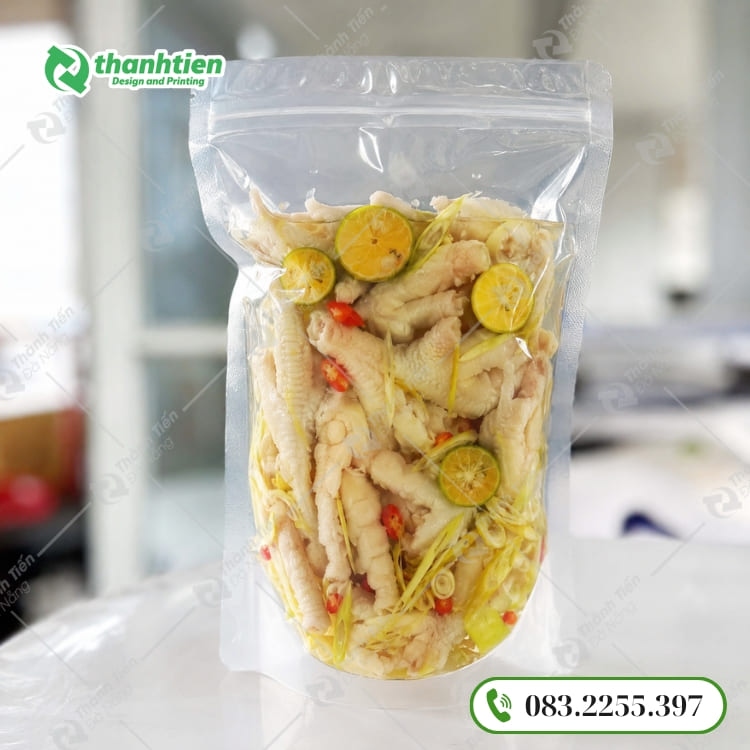 Túi zip đựng chân gà giá rẻ