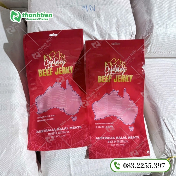 Túi zip màng ghép ép 3 biên 